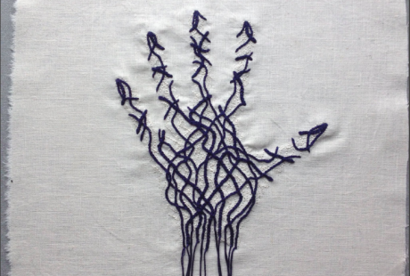 chronic pain embroidery by Sloan Tomlinson